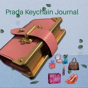 💯% AUTH ⭐ PRADA KEYCHAIN JOURNAL